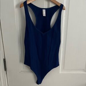 Vintage American Apparel Royal Blue Bodysuit Size Medium